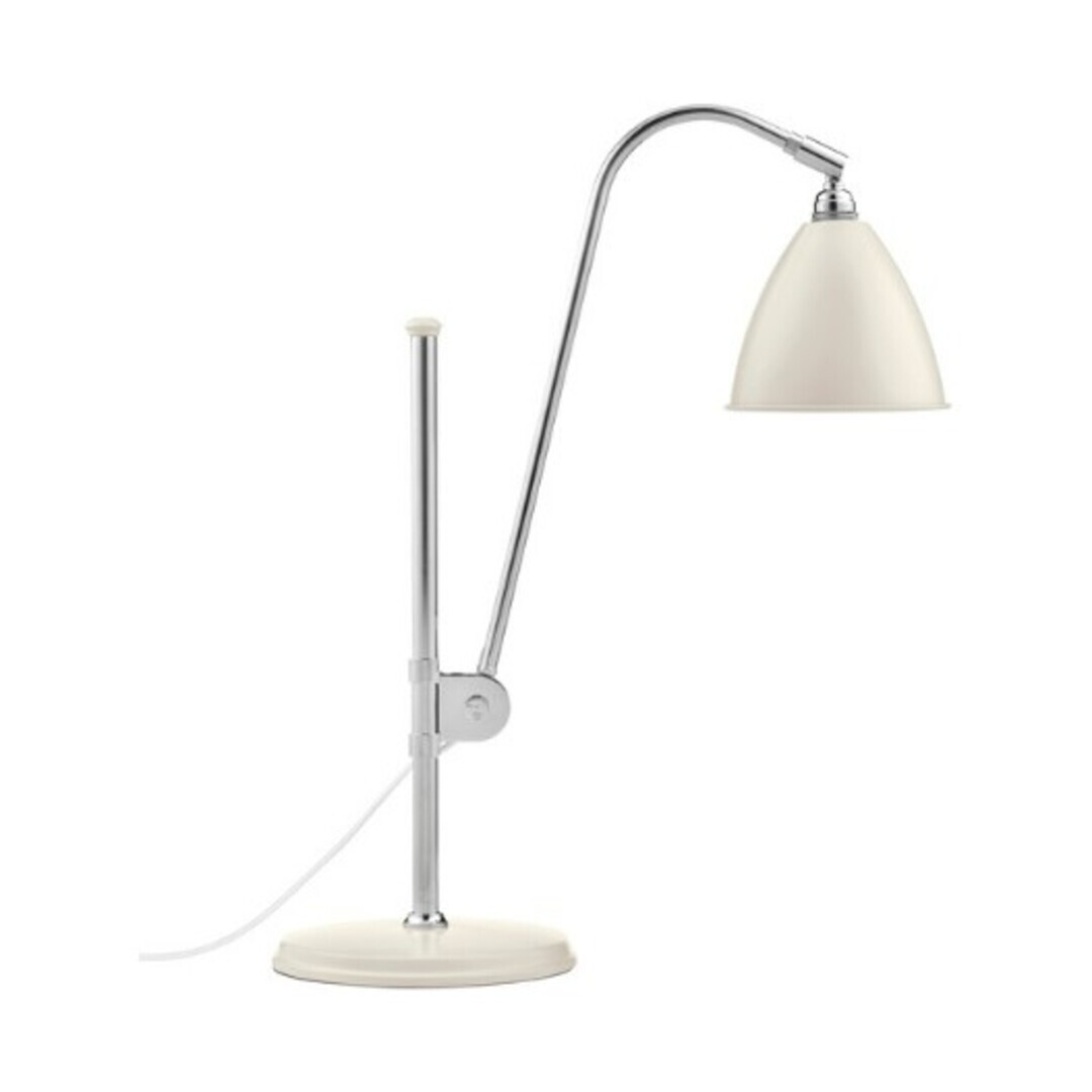 Gubi Tischlampe 'Bestlite' mit Chromgestell Soft White Semi Matt