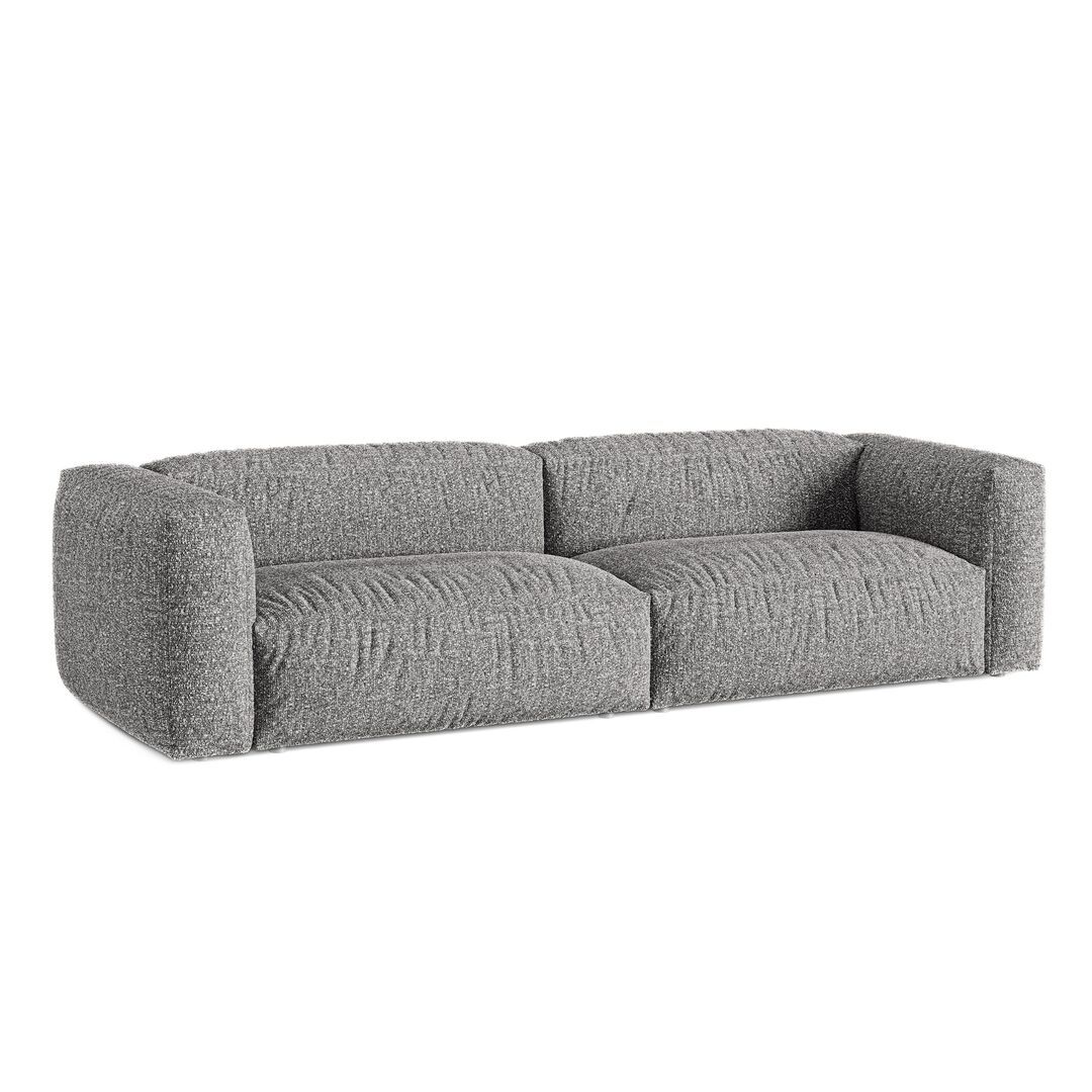 Micadoni MICADONI MARTINA 4 Sitzer Sofa Boucle Monet - Graphite
