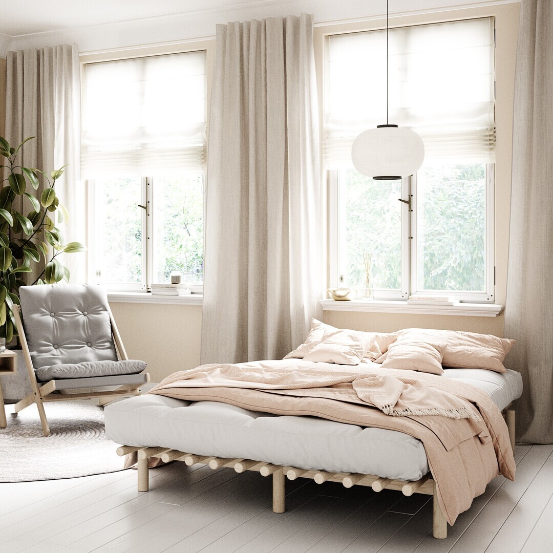 Karup Pace Bed Klar lackiert 101, 140 x 200 cm