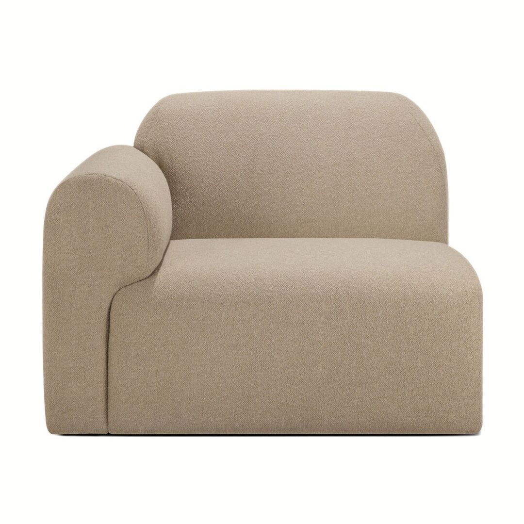 Ethnicraft Modulsofa Endsitzelement Bulky von Ethnicraft  Rechts, Almond