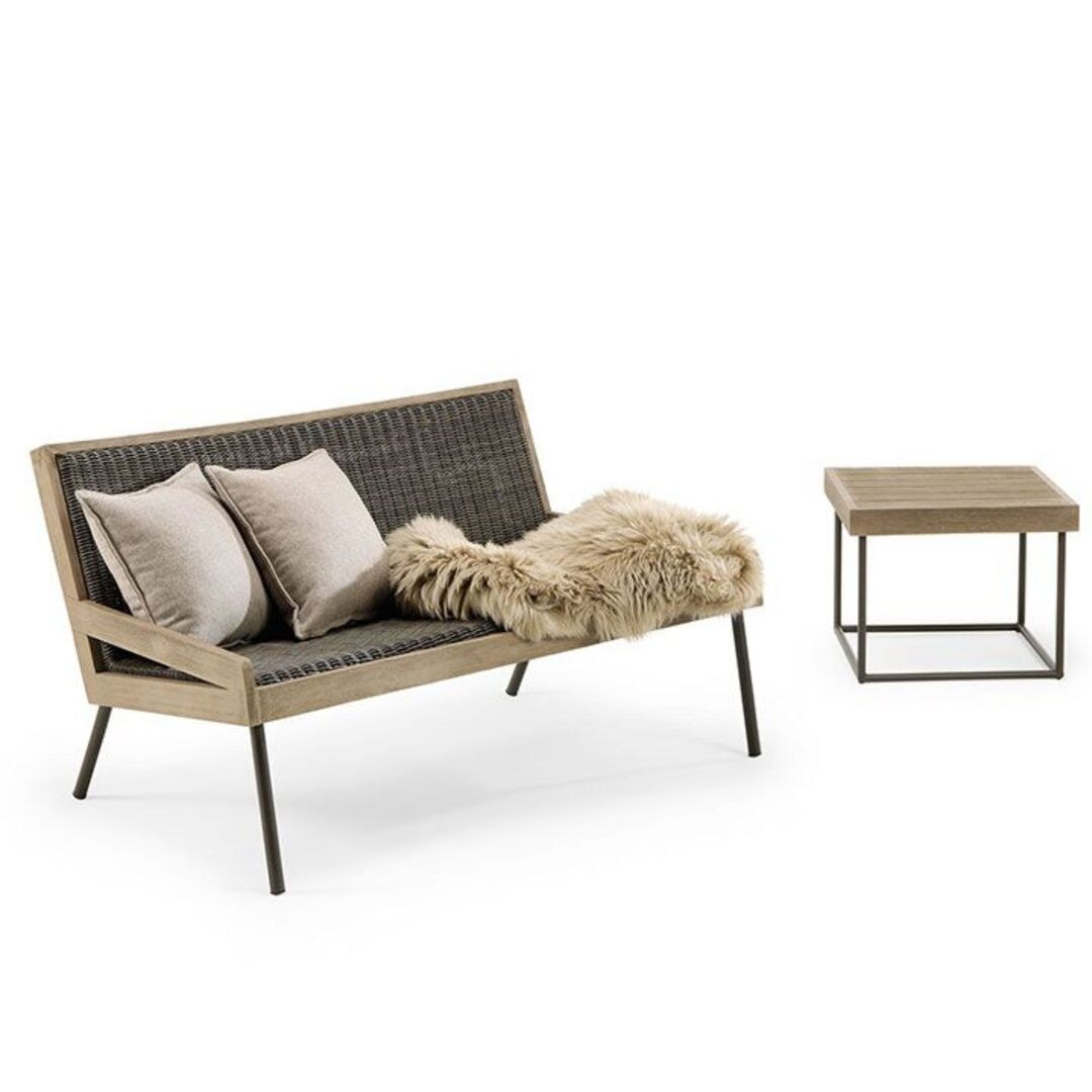 Ethimo Ethimo Allaperto Mountain Etwick 2 Seater Sofa Kaffeebraun