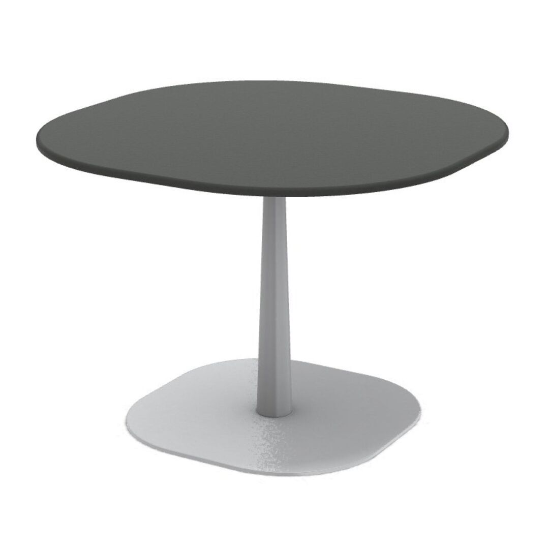 Ethimo Ethimo Enjoy Coffee Table 70x70 h 29 Warmweiss, Keramikstein Schwarz Vulcano, H: 51 cm 