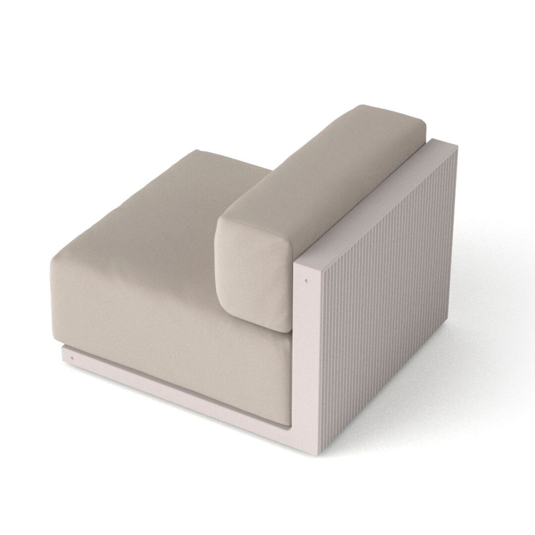 Vondom Vondom Gatsby Armless Section - Sofa Ice, Basic 