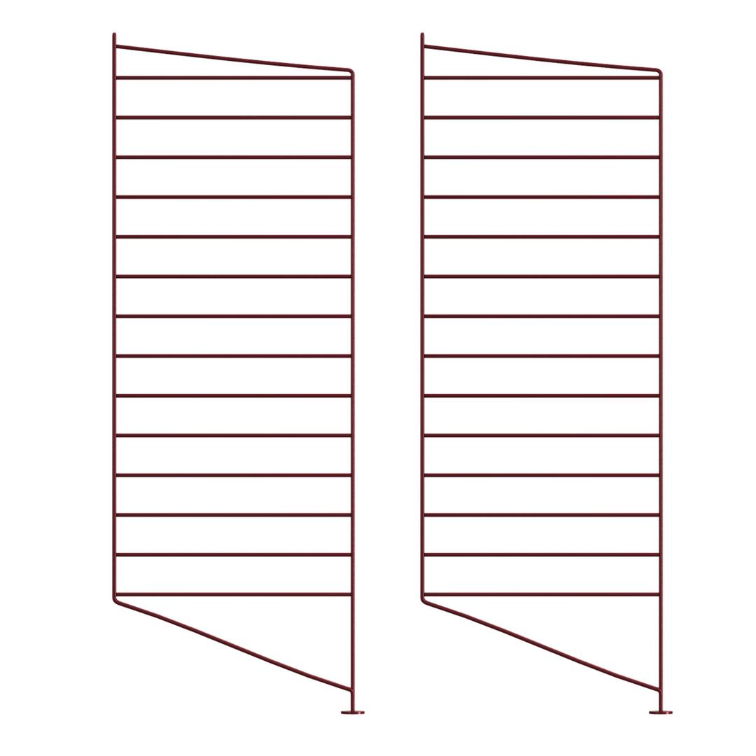 String Furniture Floor Panels / Pack 2 Dunkelrot, H: 85 cm, T: 30 cm