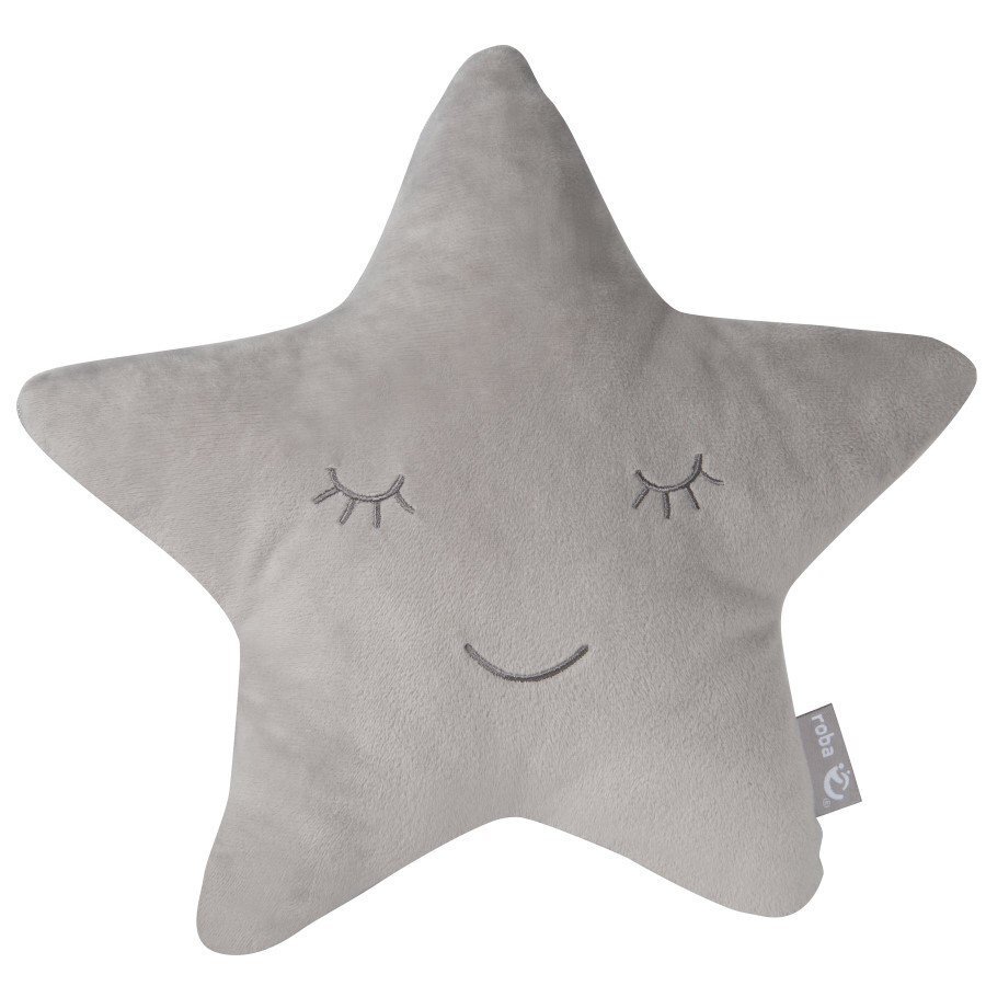 Roba Bundle Lil Sofa Inkl Kindersofa Sternenhocker & Dekokissen Stern - Silbergrau