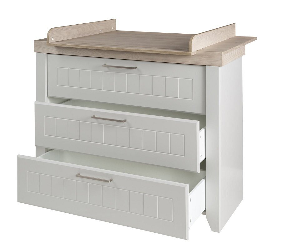 Wickelkommode Helene Mit Ansatz 3 Schubladen Soft-Close