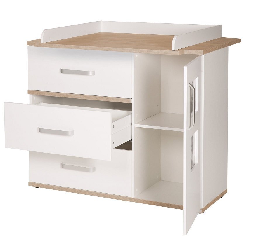 Roba Wickelkommode Pia Mit Wickelansatz Mit 2 Bilderrahmen - 117 cm