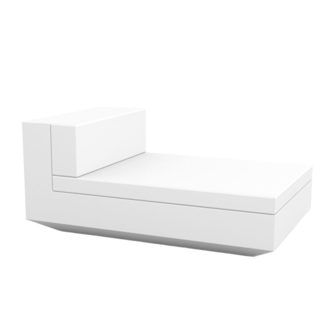 Vondom  Vondom Vela Armless - Chaise Longue White, Basic 