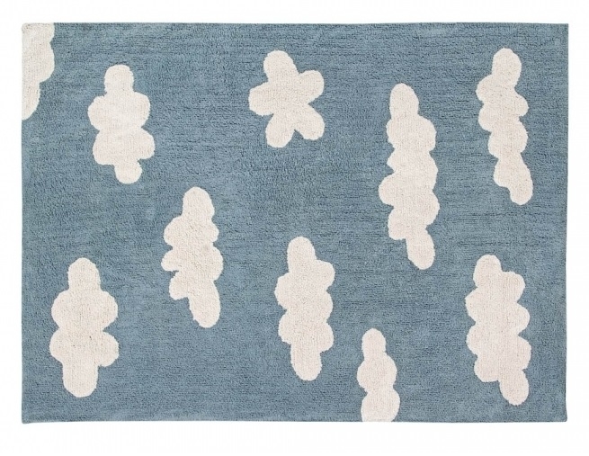 Lorena Canals Clouds 120 x 160 cm - Vintage Blue