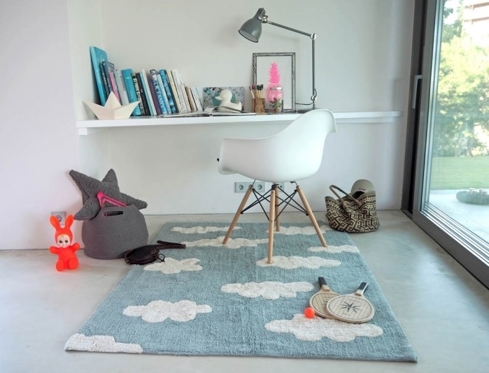 Lorena Canals Clouds 120 x 160 cm - Vintage Blue