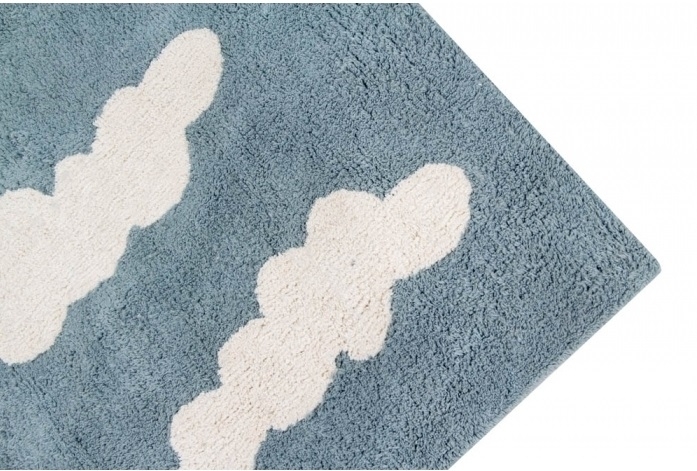Lorena Canals Clouds 120 x 160 cm - Vintage Blue