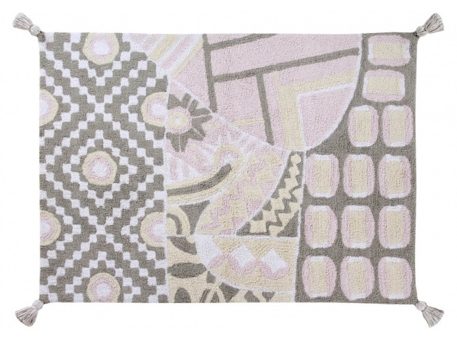 Lorena Canals Jubiläumskollektion Indian Bag - Grau - Rosa