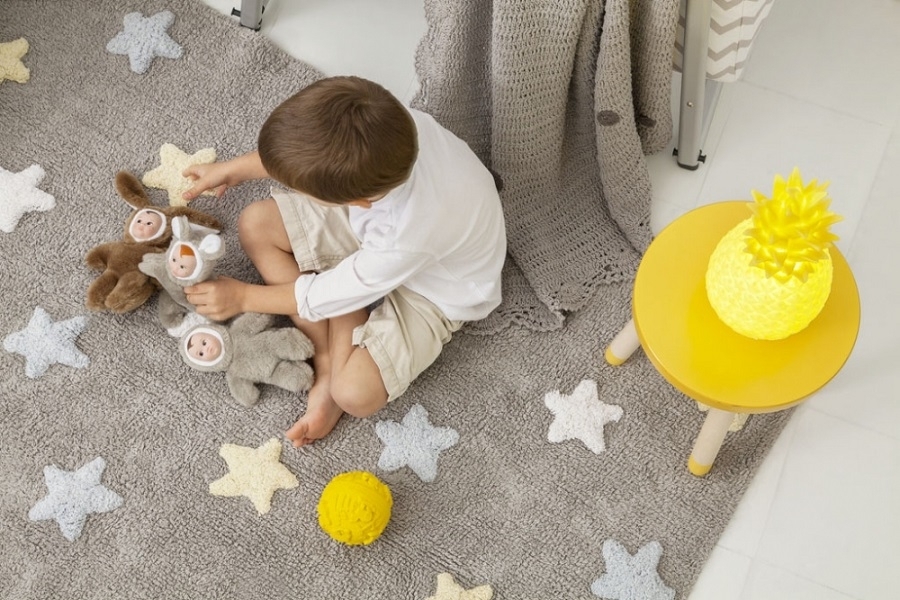 Lorena Canals Tricolor Stars 120 x 160 cm