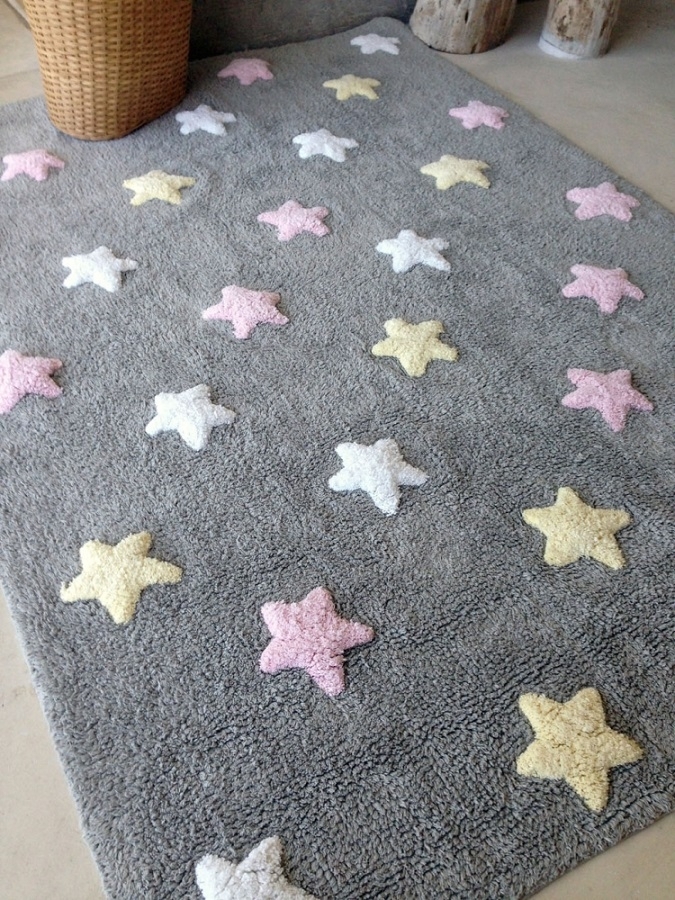 Lorena Canals Tricolor Stars 120 x 160 cm