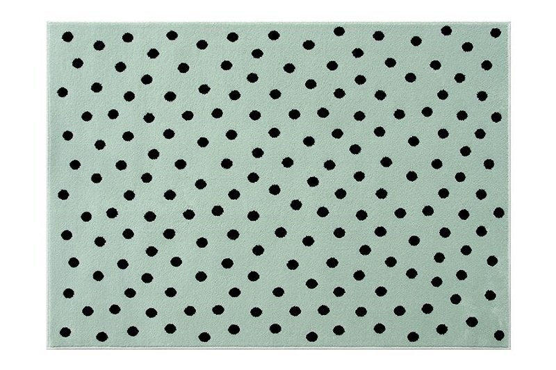Lorena Canals Dots 140 x 200 cm - Mint / black