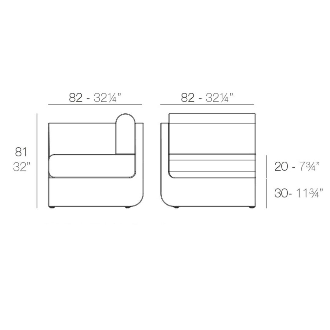 Vondom Vondom Ulm - Sectional Sofa Right -1