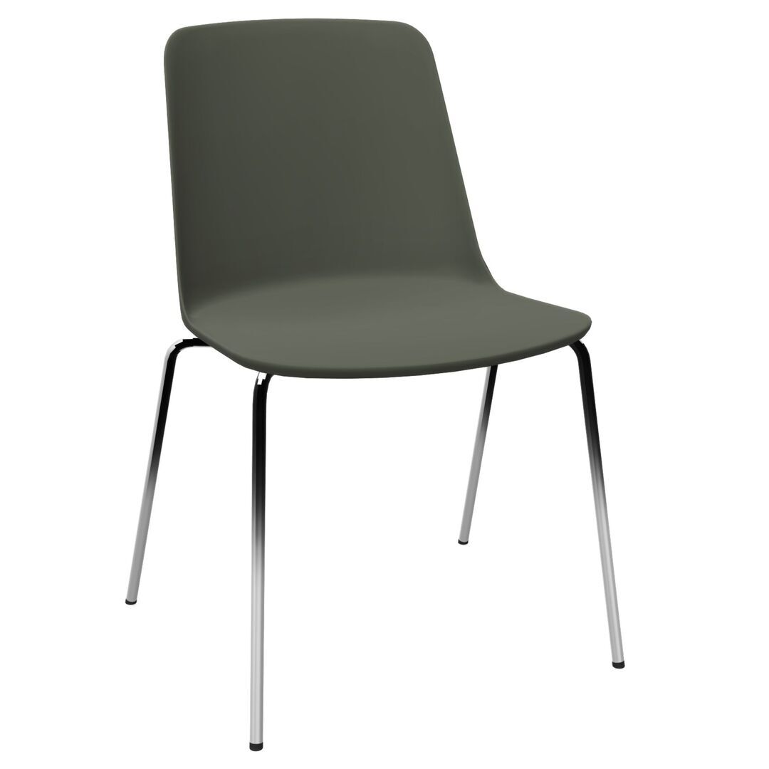 &Tradition Stuhl Rely HW65 von &Tradition Bronze Green, Chrome