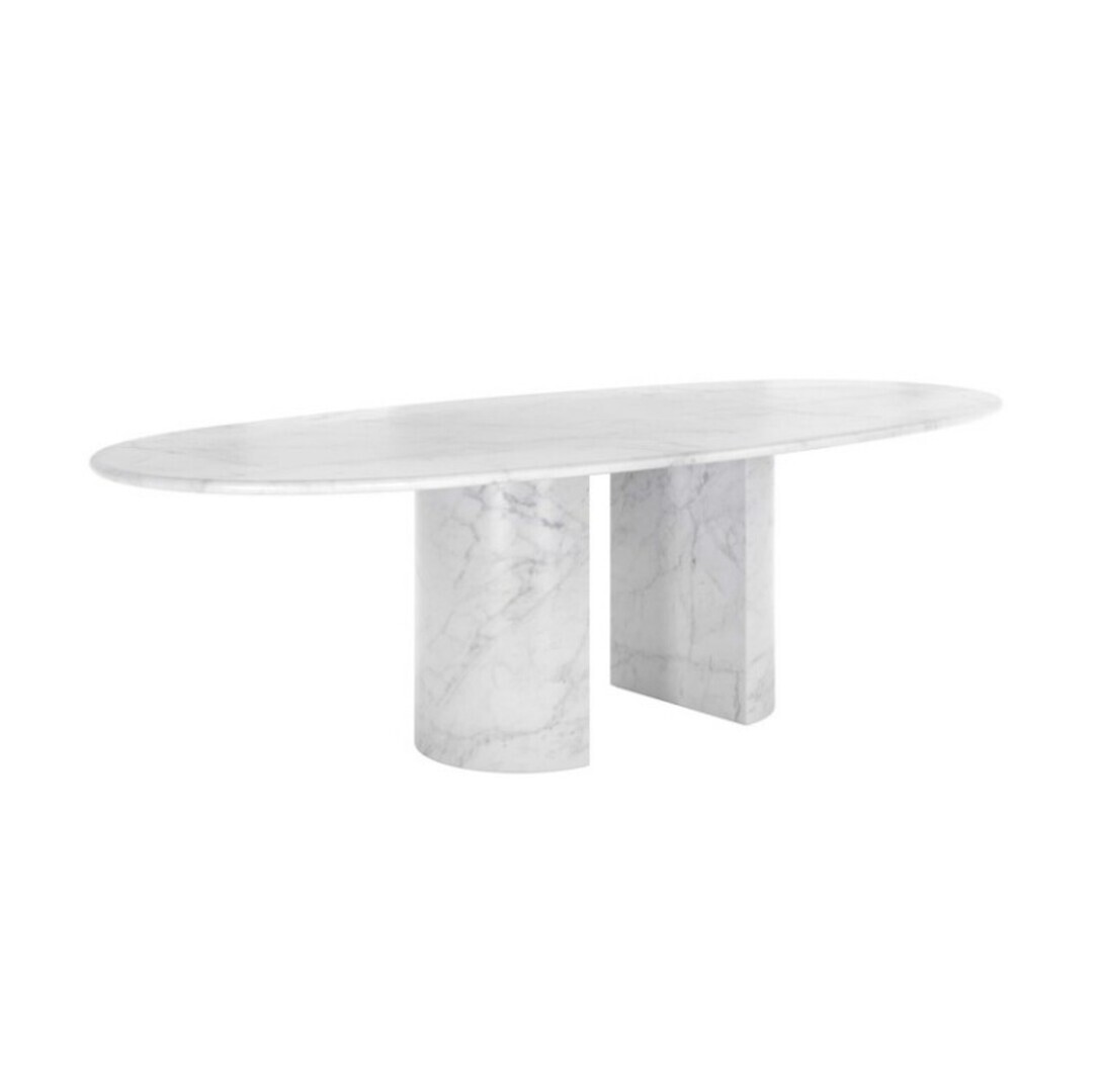 Cappellini Dolmen White Carrara 521