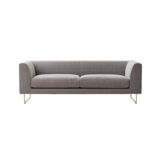 Cappellini Elan 2-Seater Sofa Remix 3 - 447, 435 Edelstahl satiniert