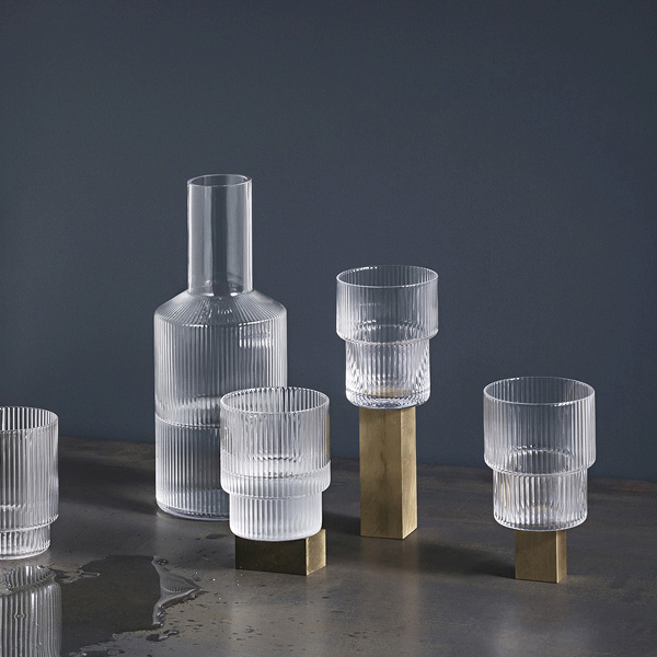 Karaffe Gläser Ripple Ferm Living