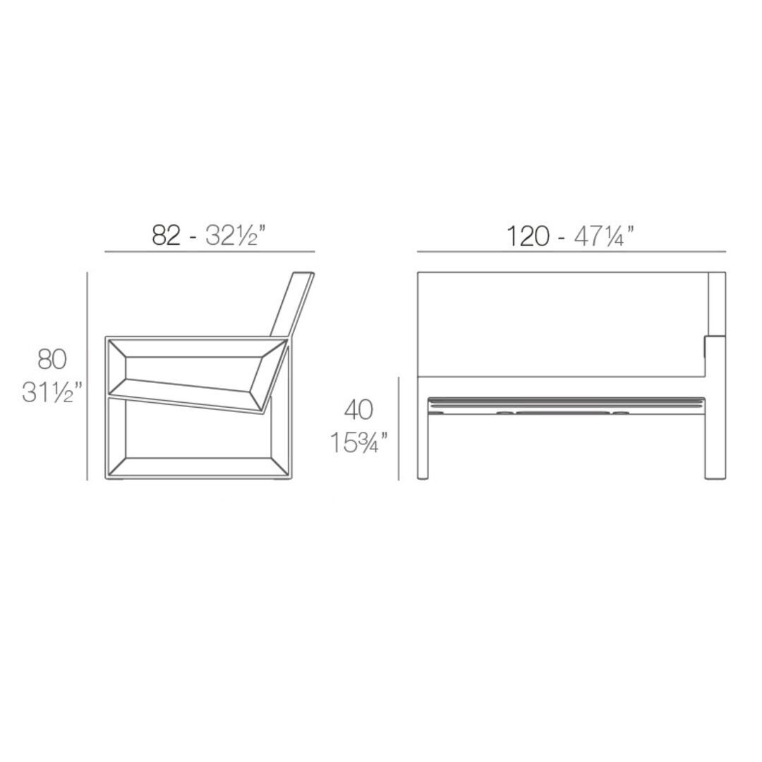 Vondom Vondom Frame - Sectional Sofa Left 