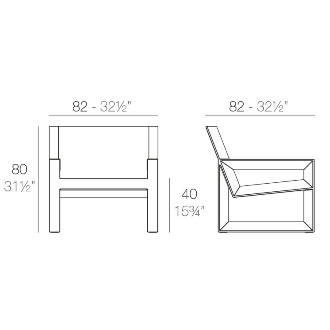 Vondom Vondom Frame -  Lounge Stuhl