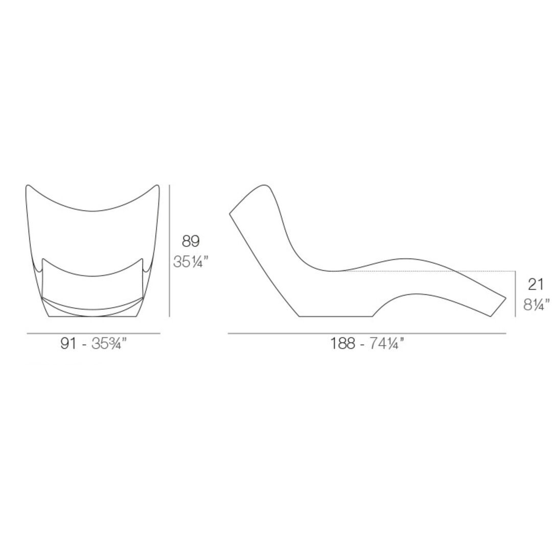 Vondom Vondom Surf - Sun Chaise
