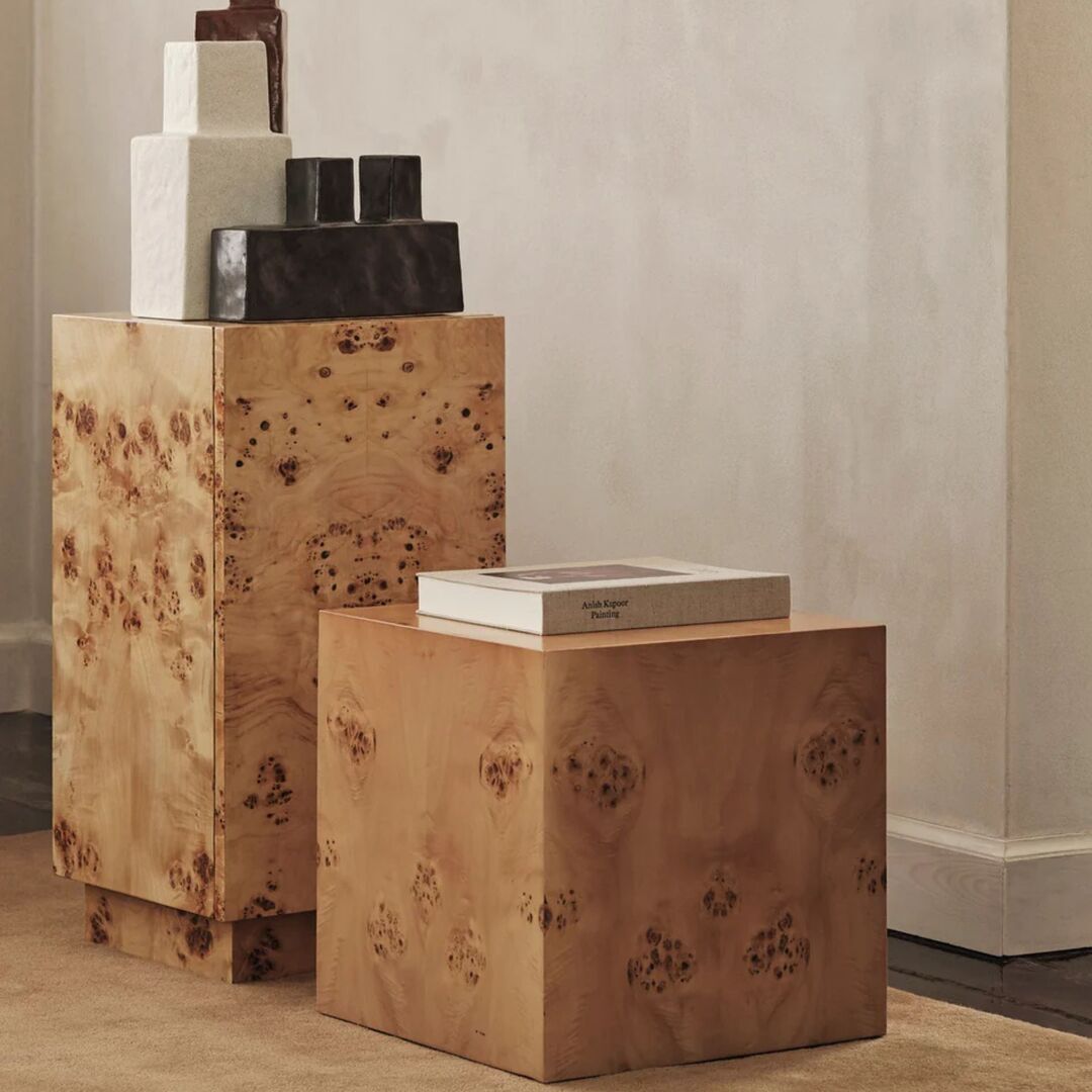 Ferm Living Beistelltisch Burl von Ferm Living  Dark Stained Burl