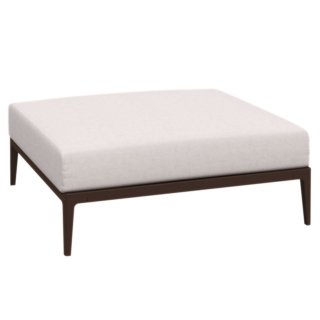 Gloster Gloster Grid Ottoman - Hocker Java, Ground Beach