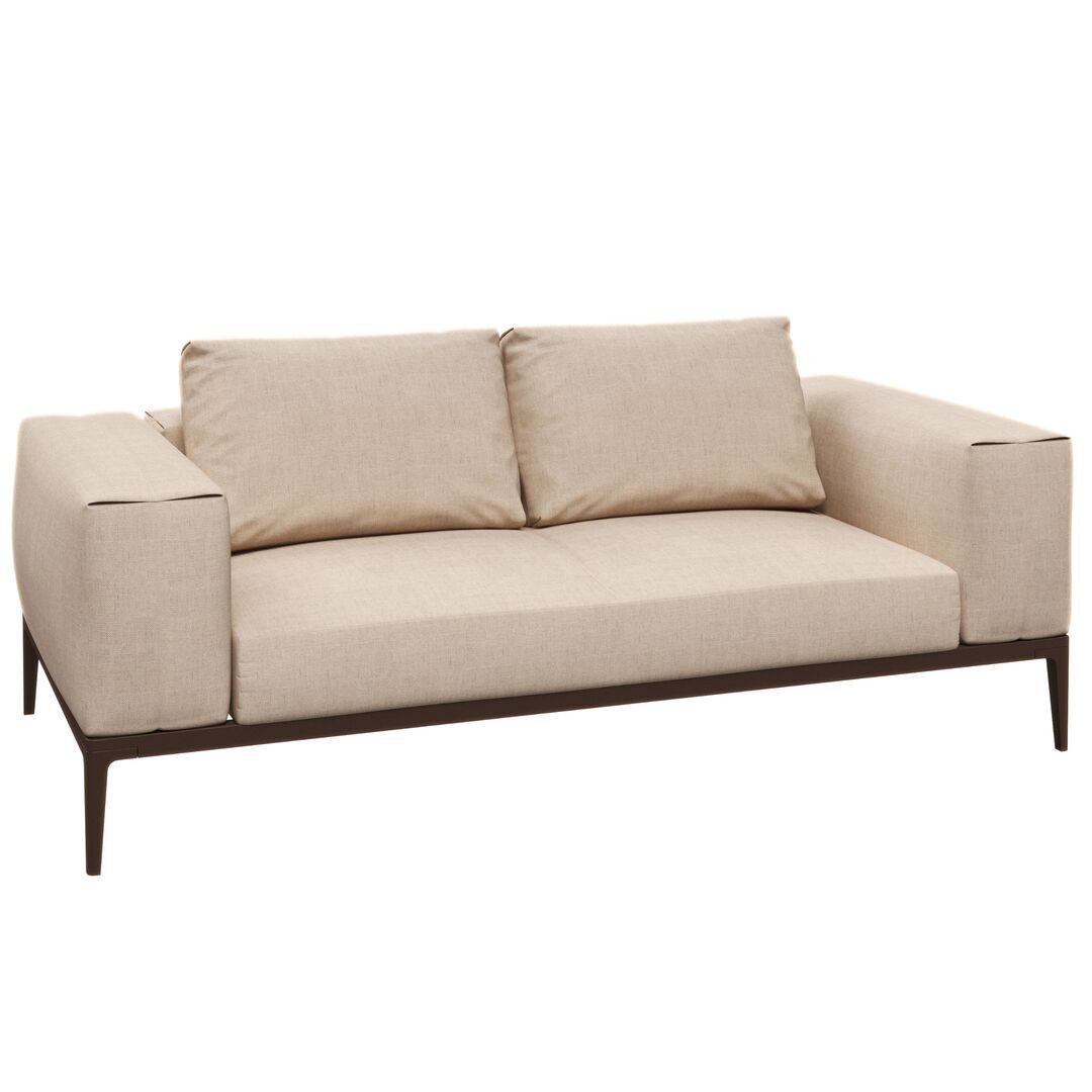 Gloster Gloster Grid Sofa Java, Ground Sand