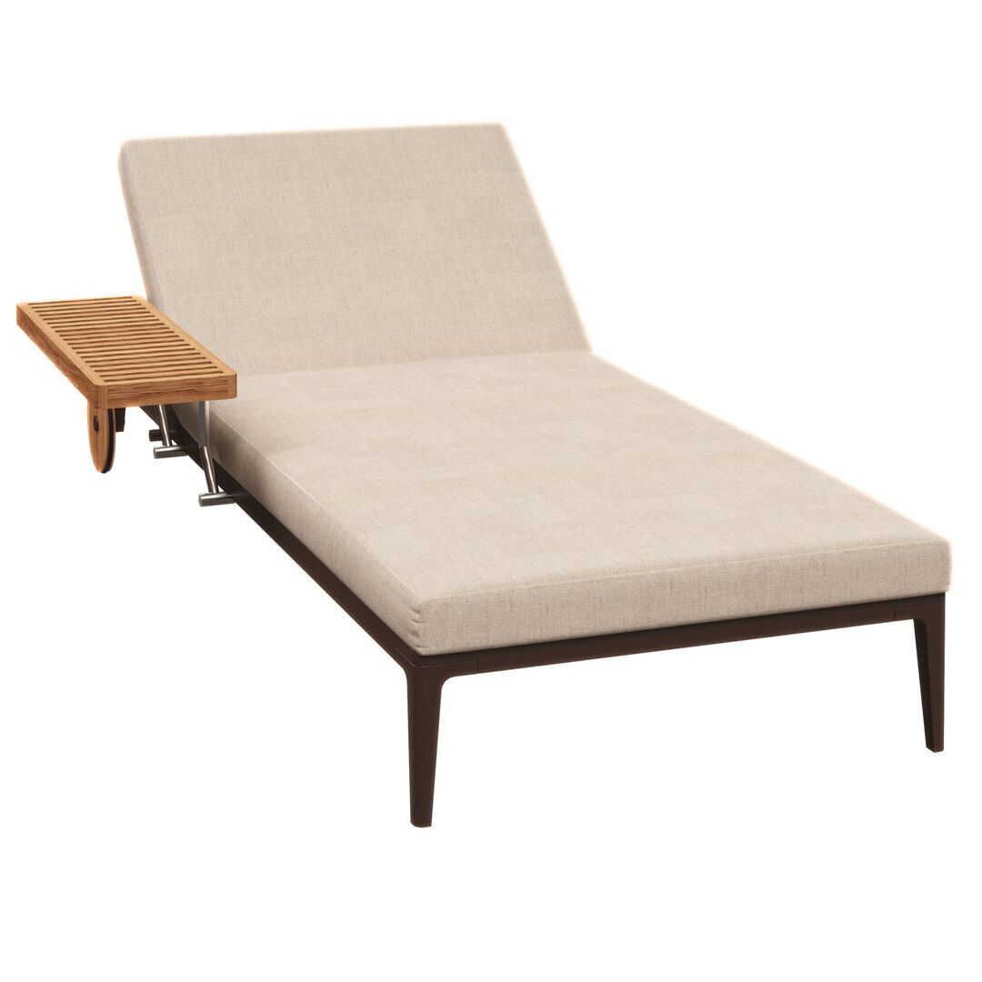 Gloster Gloster Grid Lounger - Liege Java, Ground Sand