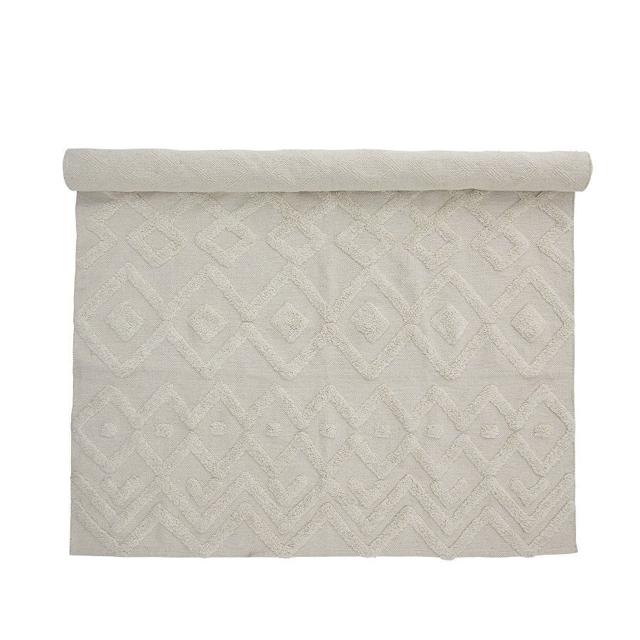 BLOOMINGVILLE BILLA RUG, WHITE, COTTON