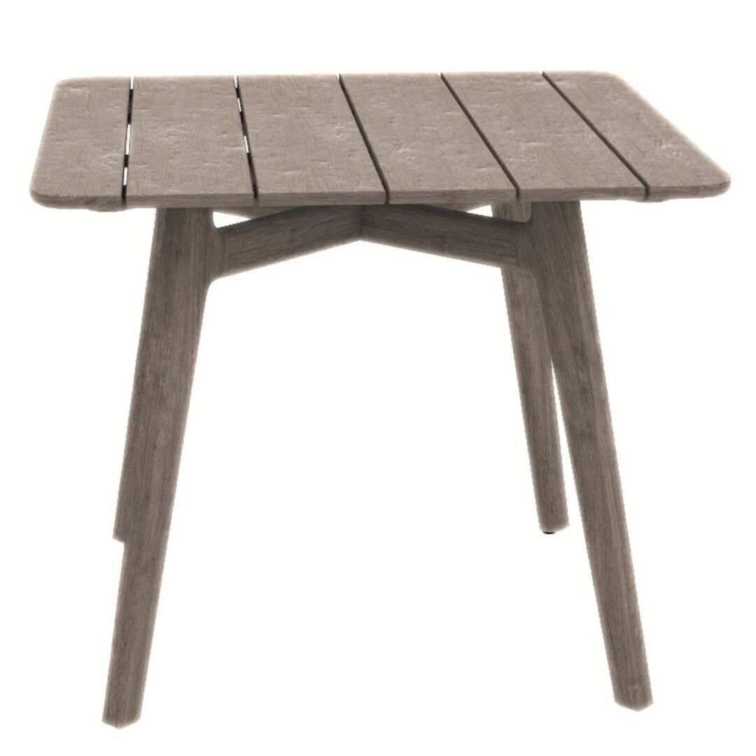 Ethimo Quadratischer Tisch Knit von Ethimo Gebeiztes Teakholz
