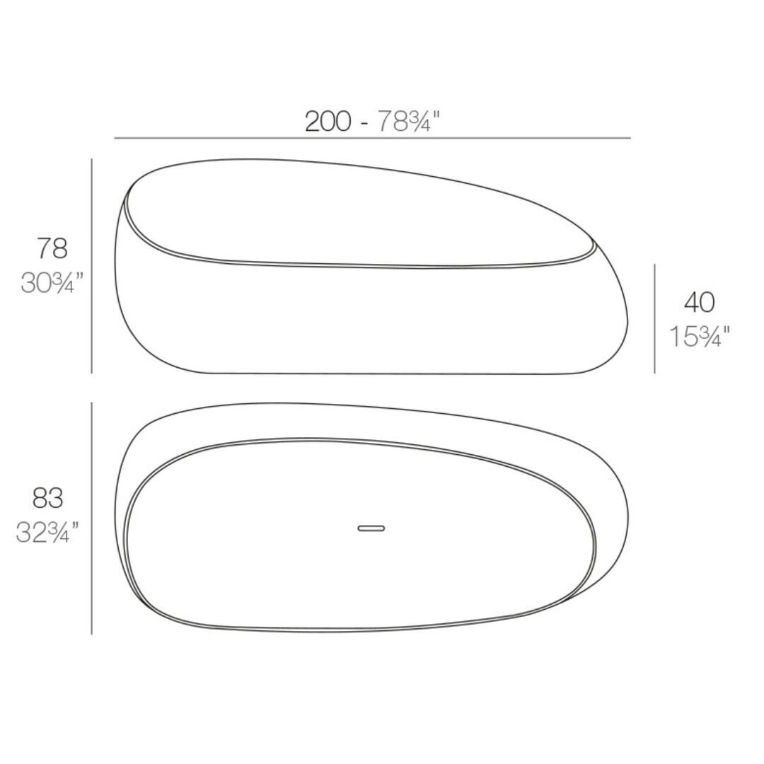 Vondom Stone - Sofa  LED White-1