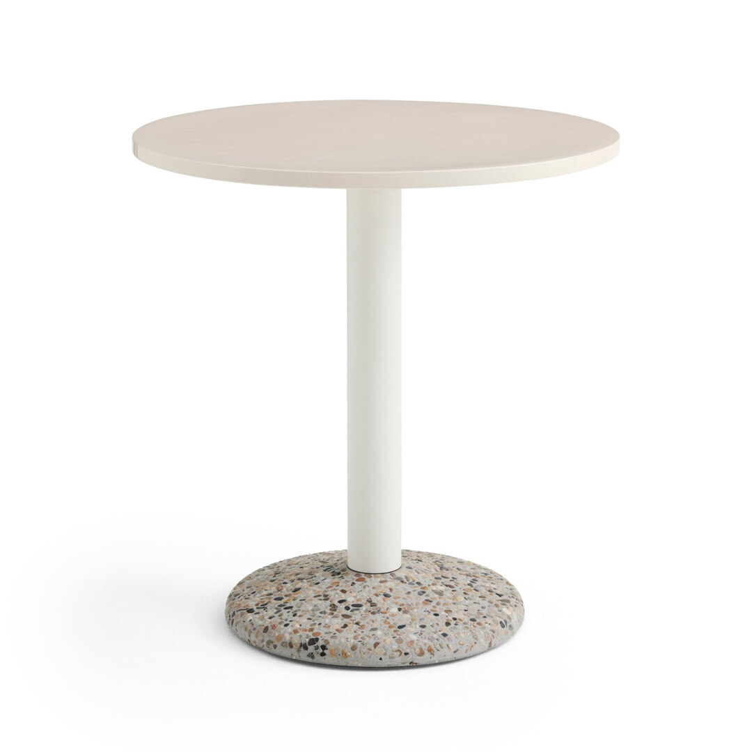 HAY Hay Ceramic Table Ø: 70 cm, Warm White