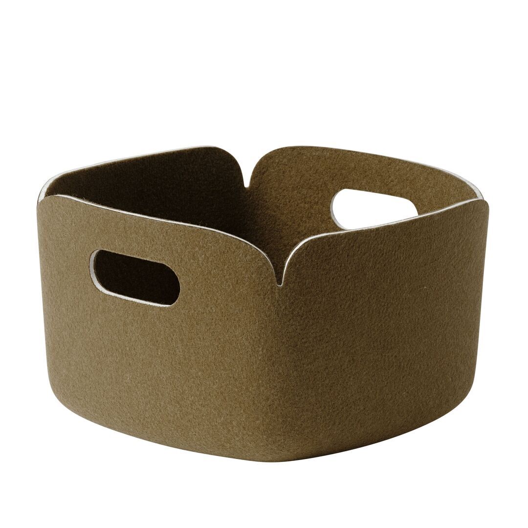Muuto Muuto Restore Multikorb Braun-Grün, Klein