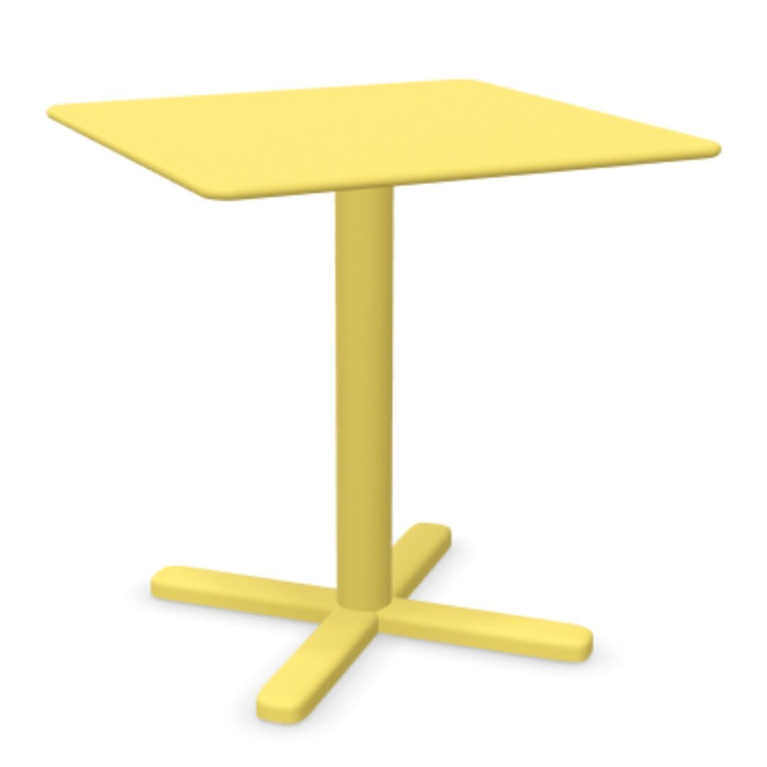 Emu Klappbarer Quadratischer Tisch Darwin 70x70 von Emu 83 Vanille-Gelb
