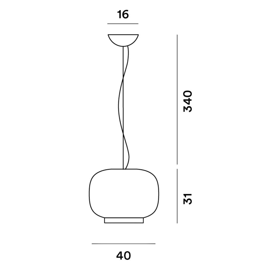 Foscarini Pendelleuchte Chouchin 1 von Foscarini LED Dimmbar, 
