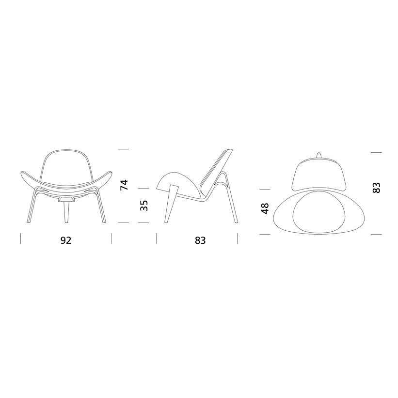 Skizze Shell Chair CH07 Carl Hansen