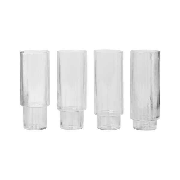 Ripple Long Drink Gläser 4er Set