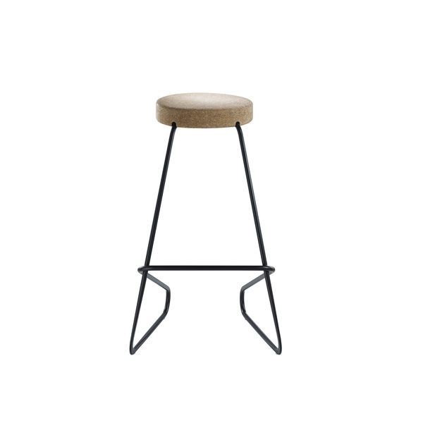 Tabouret en porte-à-faux avec liège