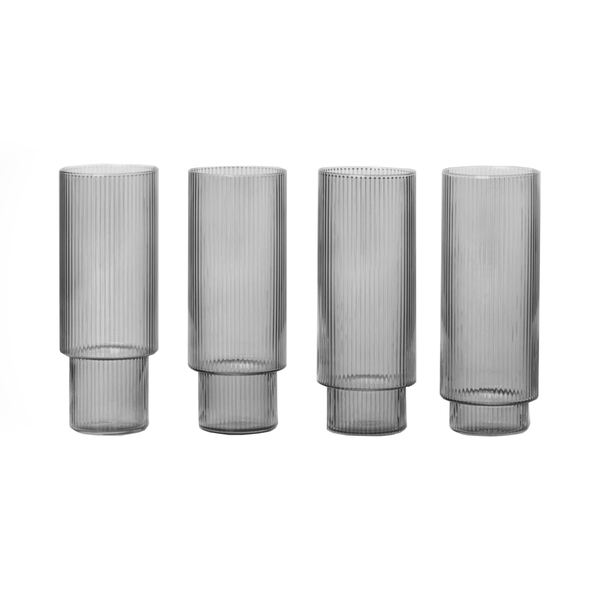 Ripple Longdrink Glas 4er Set