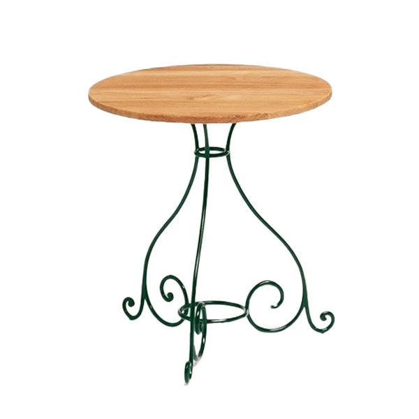 Petite table de jardin en fer forgé