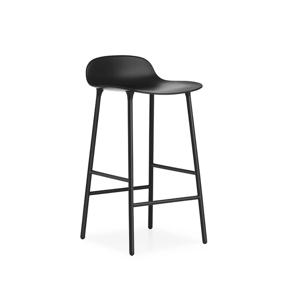 Tabouret de bar « Form » avec piètement en acier