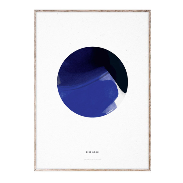 Aquarellmalerei Blue Moon