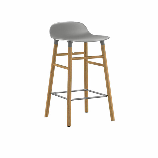 Tabouret de bar « Form » avec structure en bois