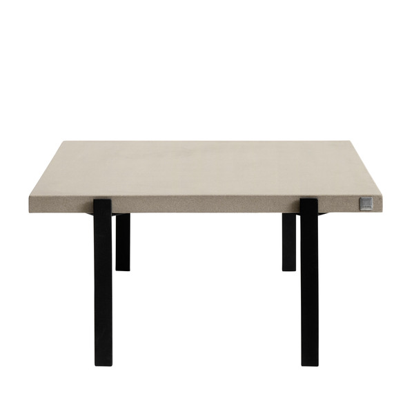 Pièce unique : Table basse Rush avec plateau en pierre