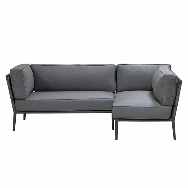 Conic Outdoor Lounge-Set - kleine Ecklounge mit Chaiselongue rechts