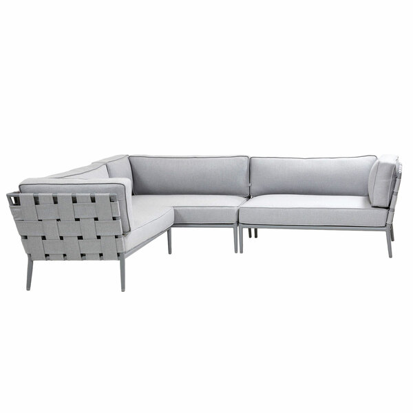 Conic Outdoor Lounge-Set - große Ecklounge mit Chaiselongue links