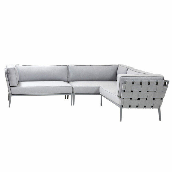 Conic Outdoor Lounge-Set - große Ecklounge mit Chaiselongue rechts